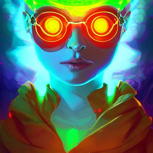 Image similar to skill magic geek inside matrix deepdream radiating a glowing aura stuff loot legends stylized digital illustration video game icon artstation lois van baarle, ilya kuvshinov, rossdraws,