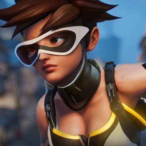 Prompt: realistic still of tracer amazing details 8 k beautiful ultra realistic sharp focus cinematic lightening