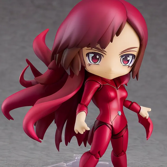 Image similar to scarlet witch, an anime nendoroid of scarlet witch, figurine, detailed product photo.