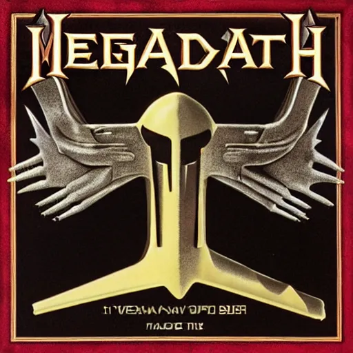 Prompt: megadeth, album cover,