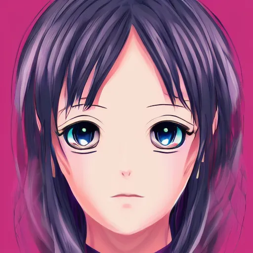 Image similar to Digital portrait of the prettiest anime woman