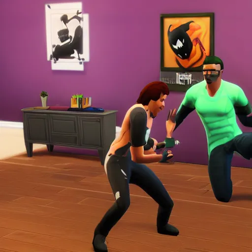 Image similar to Venom in the Sims 4