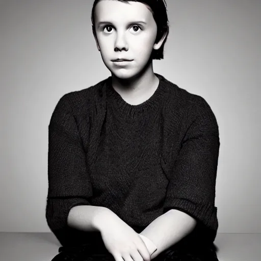 Image similar to portrait millie bobby brown