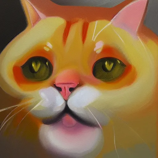 Prompt: a fat cat, cubic painting, oil on canvas, trending on artstation, stylized, detailed