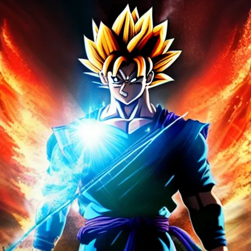 Image similar to film still of goku in the new sci - fi movie, 4 k