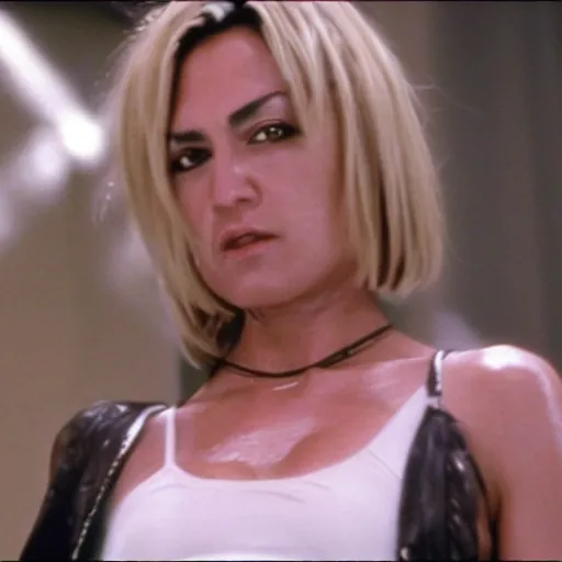 Image similar to Giorgia Meloni in Kill Bill from Quentin Tarantino