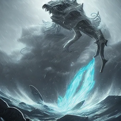 Image similar to grey storm tornado spell, epic fantasy style, in the style of Greg Rutkowski, hearthstone artwork