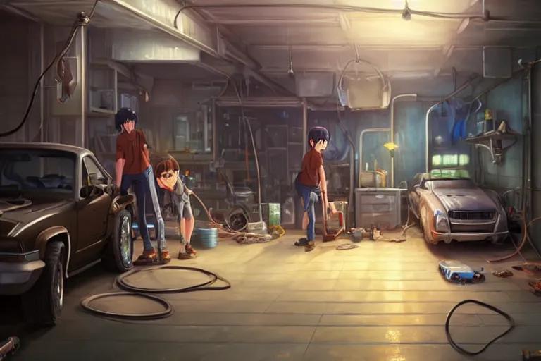 Parking Lot & Three Cars (Anime Background) | Anime background, Anime  places, Background