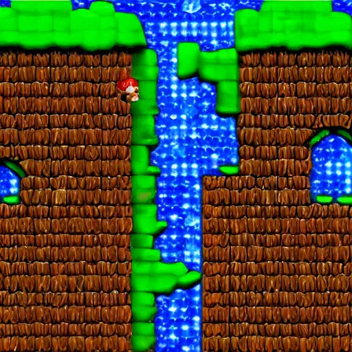 Prompt: donkey kong n 6 4 crystal cave