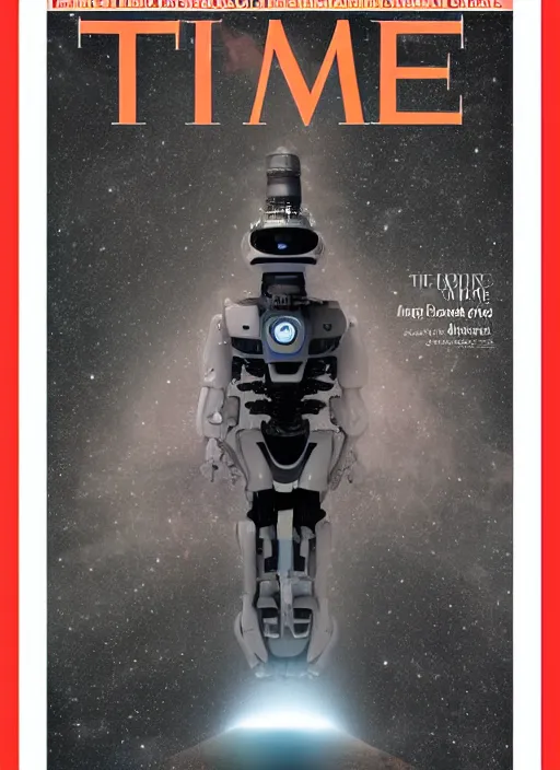 Prompt: TIME magazine cover, the coming AI singularity, 4k, analog