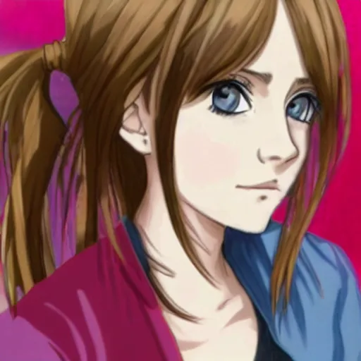 Image similar to Emma Watson as an anime girl