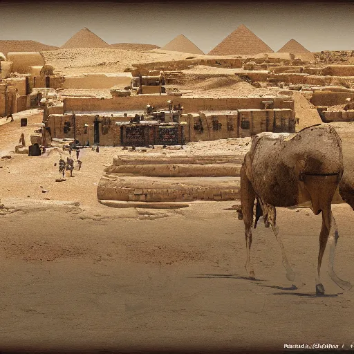 Image similar to photo of egypt in 7 0 0 ad digital painting