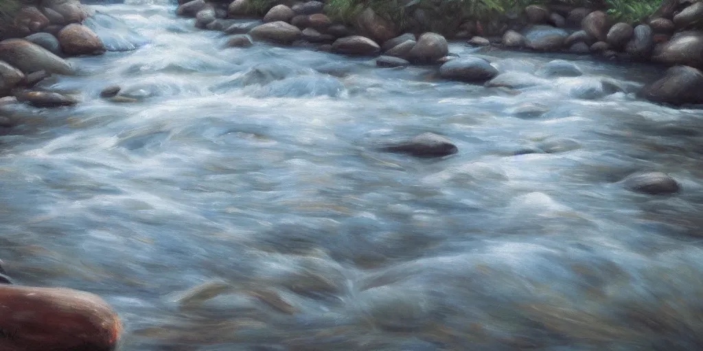 Image similar to a river, lighting, detailed oil painting, hyperrealistic, 8k