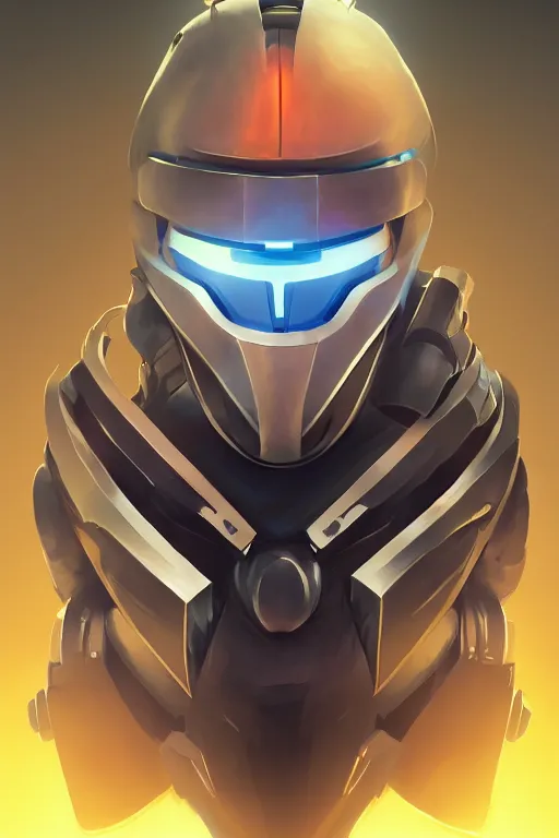 Image similar to epic mask helmet robot ninja portrait stylized as fornite style game design fanart by concept artist gervasio canda, behance hd by jesper ejsing, by rhads, makoto shinkai and lois van baarle, ilya kuvshinov, rossdraws global illumination radiating a glowing aura global illumination ray tracing hdr render in unreal engine 5