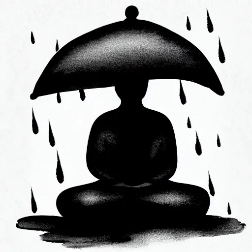 Image similar to zen rain ink