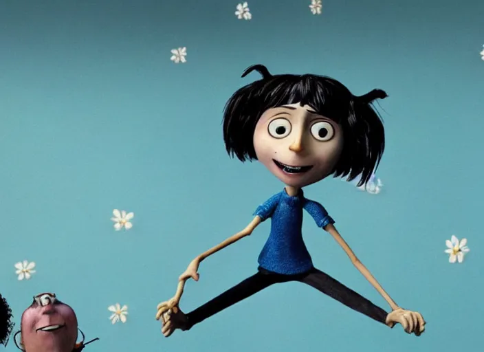 Prompt: a very high resolution image from a new movie. stop motion. coraline. directed by wes anderson