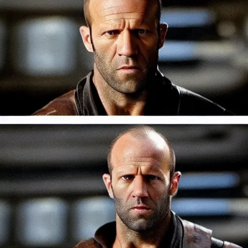 Prompt: “Jason Statham in Star Wars, movie footage”