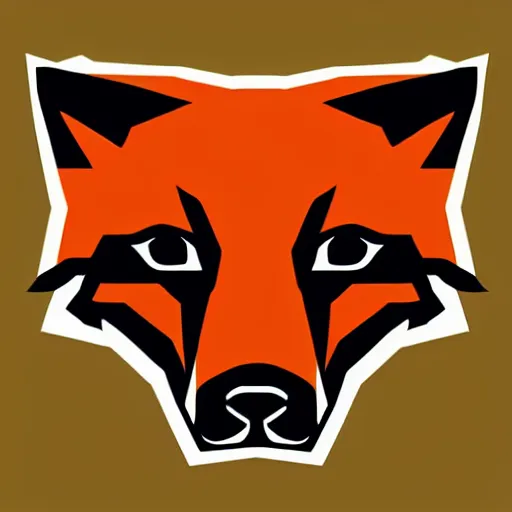 Image similar to logo fox hound by Hideo Kojima, illustartion, smooth, flat colors