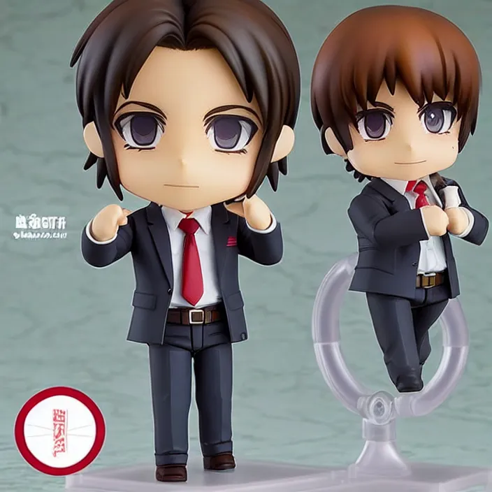 Image similar to michael scott, an anime nendoroid of michael scott, figurine, detailed product photo