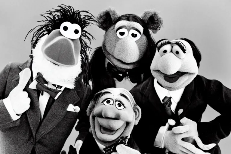 Prompt: Three Stooges as Muppets