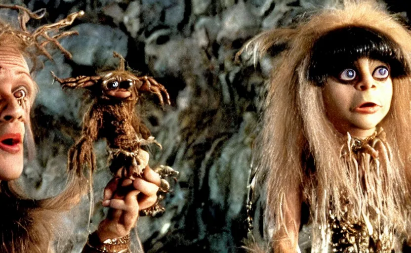 Image similar to a still of pauly shore in the dark crystal ( 1 9 8 2 ),