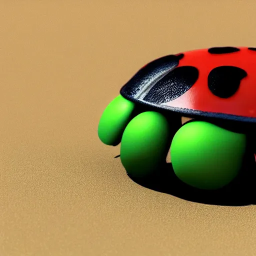 Prompt: ladybug spider, octane render, creature,