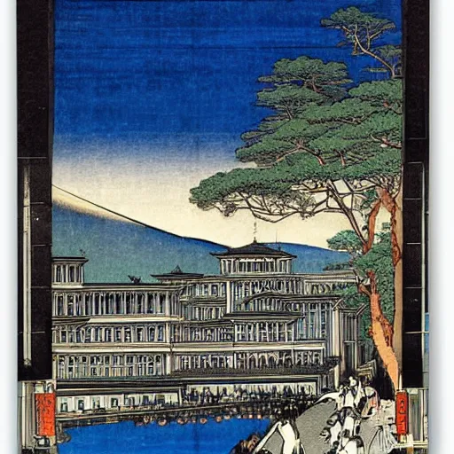 Prompt: milan by hiroshige