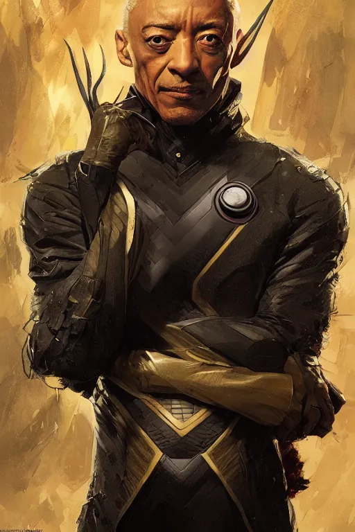 Image similar to Giancarlo Esposito as Charles Xavier, marvel comics, x-men, dark, intricate, highly detailed, smooth, artstation, digital illustration by Ruan Jia and Mandy Jurgens and Artgerm and Wayne Barlowe and Greg Rutkowski