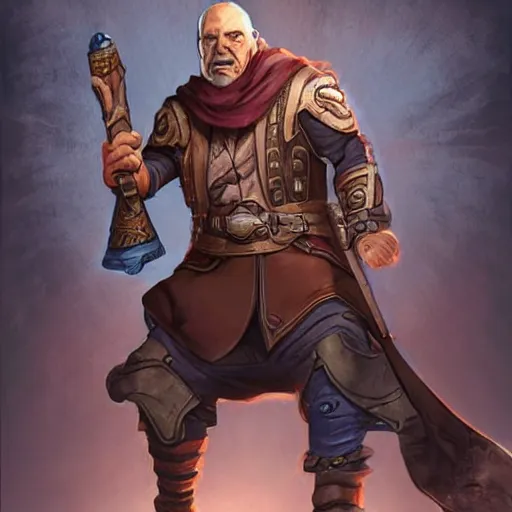 Image similar to Burl Gage, Antimage, iconic character illustration by Wayne Reynolds for Paizo Pathfinder RPG