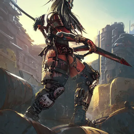 Image similar to cyberpunk viking helmet mask warrior goddess robot ninja fantasy, art gta 5 cover, official fanart behance hd artstation by jesper ejsing, by rhads, makoto shinkai and lois van baarle, ilya kuvshinov, ossdraws