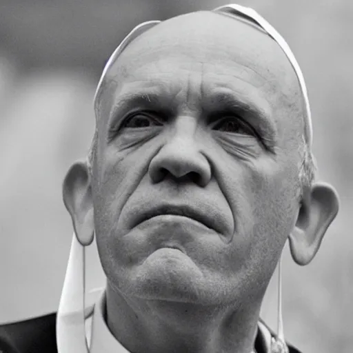 Image similar to john malkovich as pope francis,