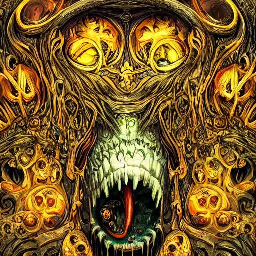 Prompt: protoplasmic ball of arms and mouths, gothic art, popping color, detailed, eerie, emotional, gothic, highly detailed, incredibly sharp focus, Artstation, deviantart, artgem, insane detail, intense color, vibrant cartoon art, award-winning art, French comic art, 8k, super precise detail, golden ratio, in the style of Heavy Metal Comics