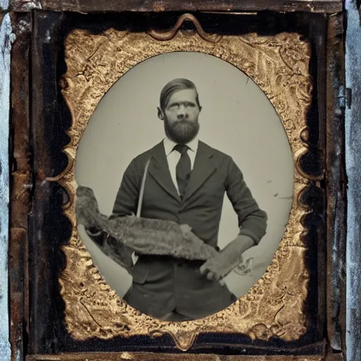 Prompt: tintype photographs of operators in isolated suits dissecting huge lovecraftian creatures