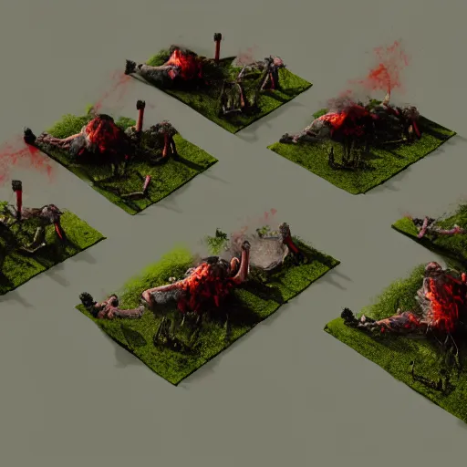 Image similar to zombie apocalypse by oliver sin, detailed, 3 d