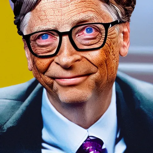 Image similar to bill gates as mr. bean as the joker from batman, still from batman vs bean, 2 0 2 0