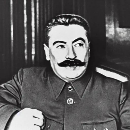 Prompt: Joseph Stalin McDonald's manager