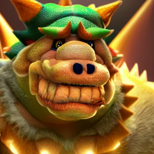 Prompt: stunning award winning hyperrealistic hdr 8 k highly detailed portrait photo of bowser as a real human