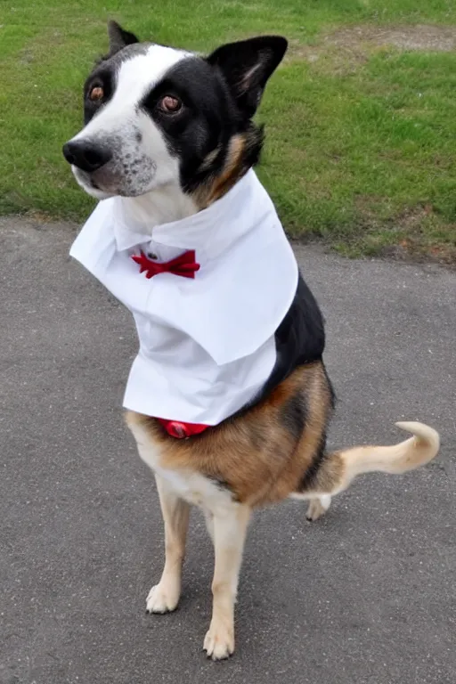 Image similar to a waiter dog