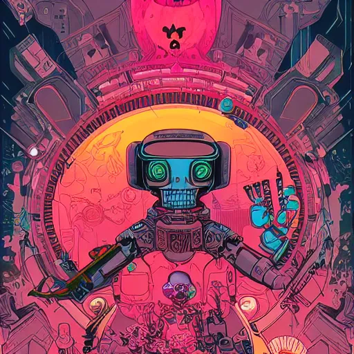 Image similar to Love Death + Robots, by josan gonzales and Dan Mumford