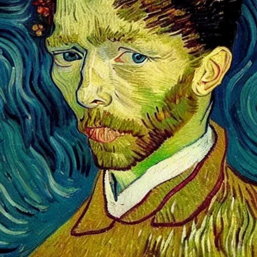 Image similar to van gogh painting of a willow smith