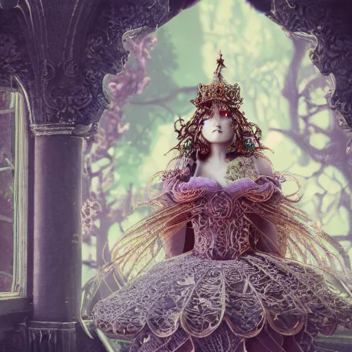 Image similar to ornate princess, breathtaking surreal intricate detailed octane render