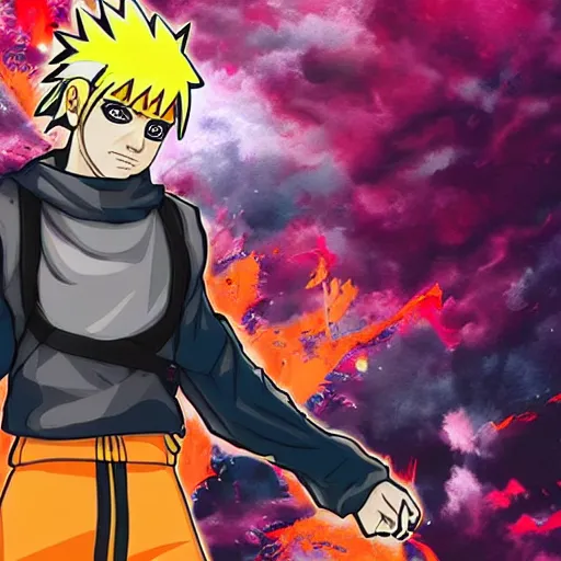 Image similar to Lebron James cosplay as Naruto, detailed digital art, colourful masterpiece beautiful beautiful beautiful