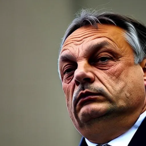 Prompt: Viktor Orban looking sad