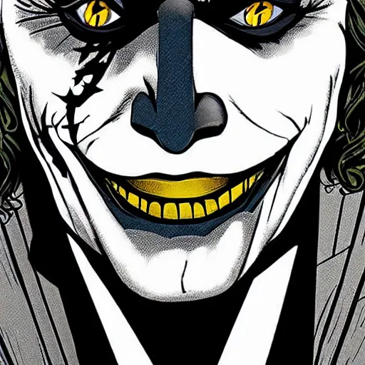 Image similar to the joker as batman