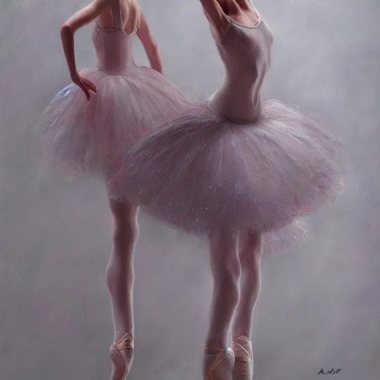 Image similar to ultra detailed hyper realistic deep focus smooth artstation wlop award winning ballerina monet