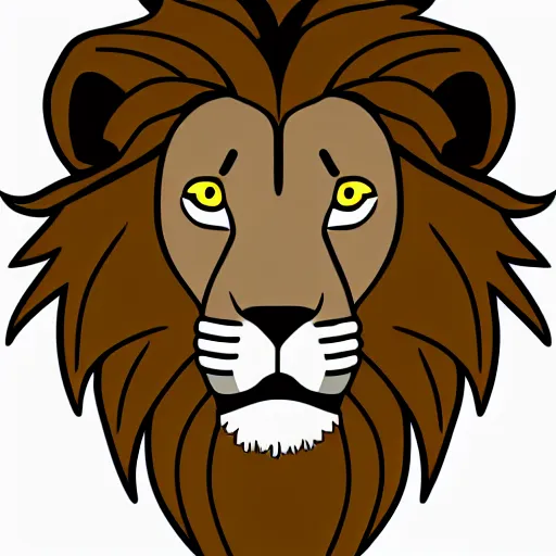 Image similar to lion vectorized, 4k