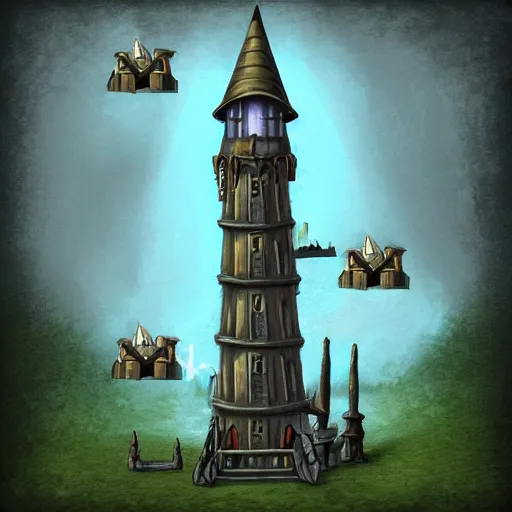 Image similar to a wizard's tower