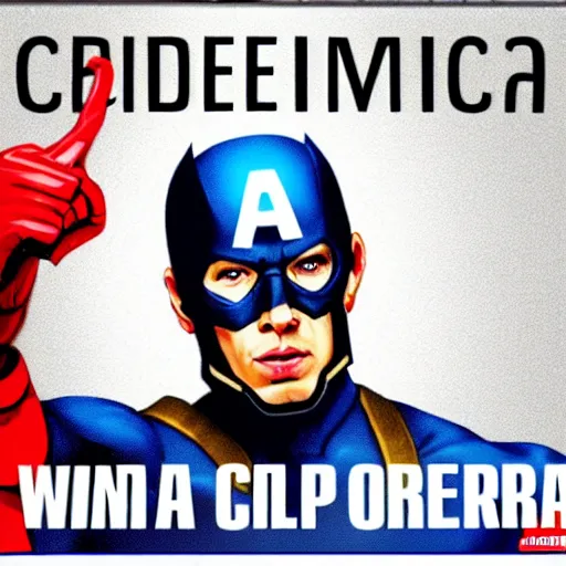 Image similar to captain america obama