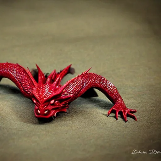 Prompt: red dragon