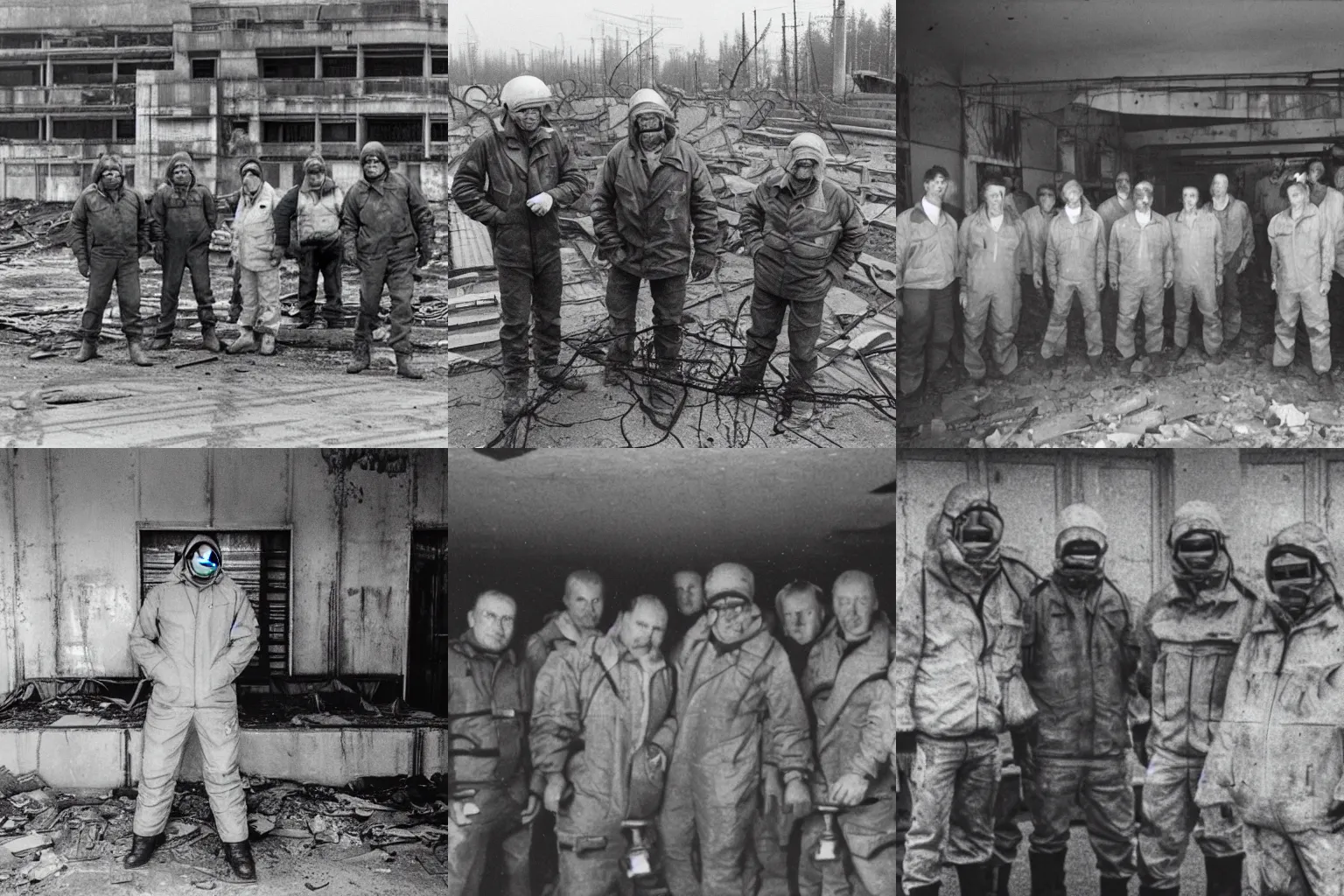 Prompt: liquidators at chernobyl